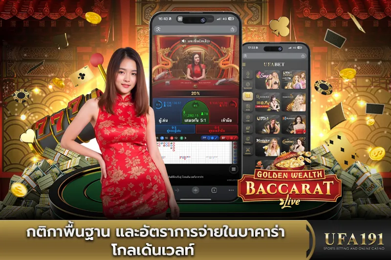 กติกาพื้นฐาน และอัตราการจ่ายในบาคาร่าโกลเด้นเวลท์