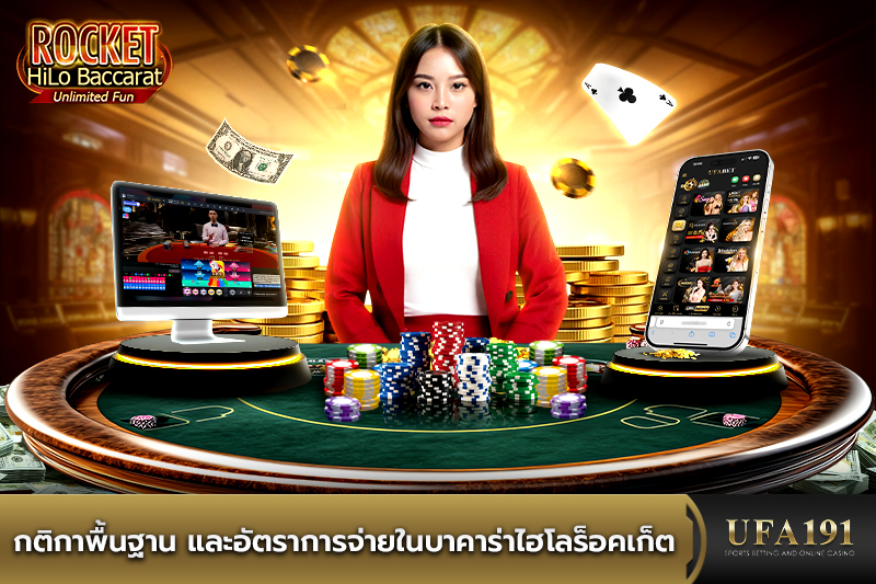 กติกาพื้นฐาน และอัตราการจ่ายในบาคาร่าไฮโลร็อคเก็ต